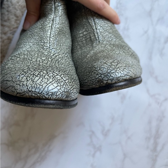 Rag & Bone Newbury Iron Pattern Ankle Boots Grey Zip Leather 39 9 - Picture 9 of 9